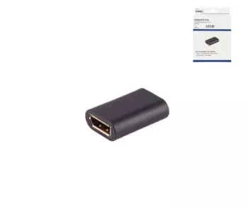 DINIC DisplayPort 1.2 connector, 4K60Hz black, DINIC box with Euro hole